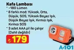 KAFA LAMBASI 180 LÜMEN fiyat ve kampanya bilgisi